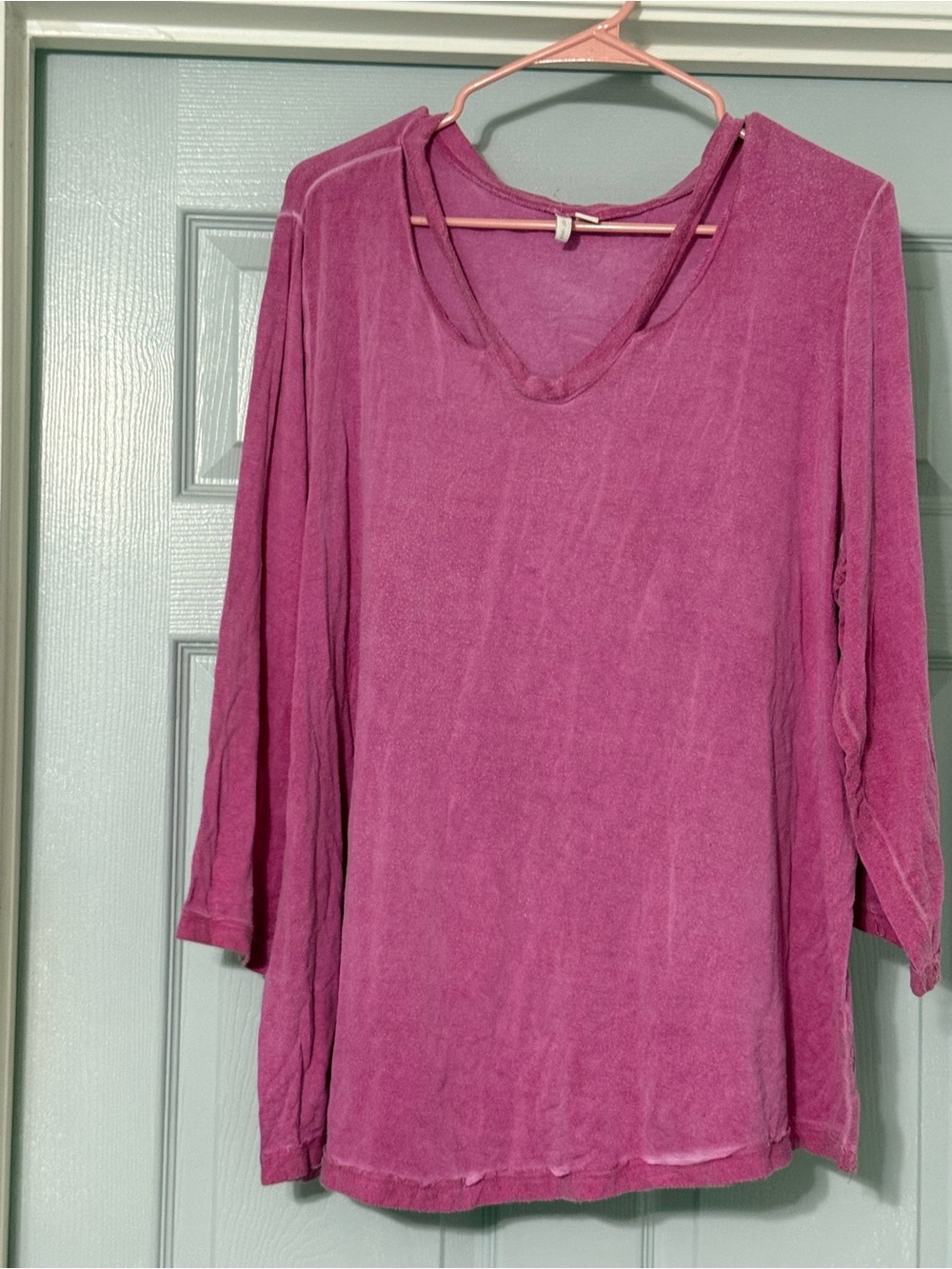 Cato Berry-Tone V-Neck Long Sleeve Top